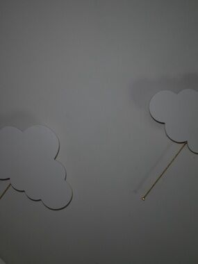 Amazon Gray Cloud Wall Decals Baby Nursery